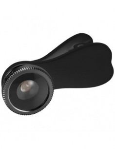 Obiettivo fisheye con clip - Nero Brillante