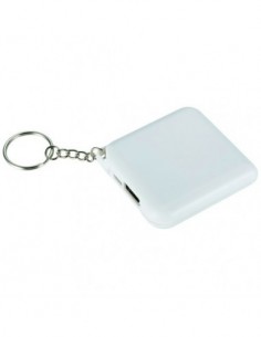 Powerbank 1800mAh con portachiavi Emergency - Solido Bianco