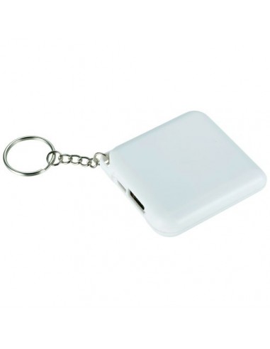 Powerbank 1800mAh con portachiavi Emergency - Solido Bianco