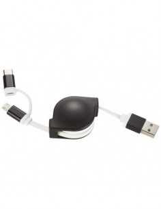 Cavo di ricarica 3-in-1 Triple - Nero