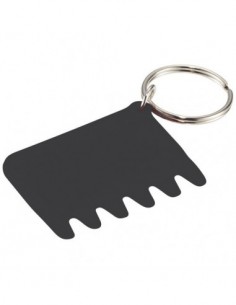 Portachiavi con spazzolino in silicone per tastiere - Nero