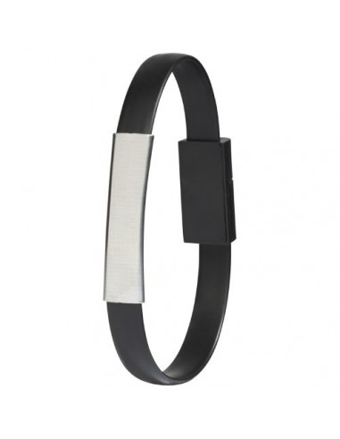 Cavo di ricarica 2 in 1 Bracelet - Nero