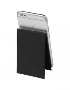 Portacarte da cellulare premium RFID con supporto - Nero