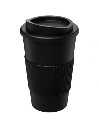 Tazza termica Americano® da 350 ml con grip - Nero
