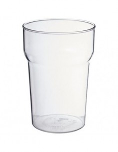 Bicchiere in plastica Nonic premium da 568 ml - Trasparente