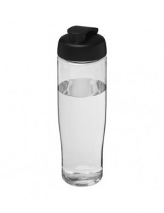Borraccia sportiva H2O Tempo® da 700 ml con coperchio a scatto - Trasparente