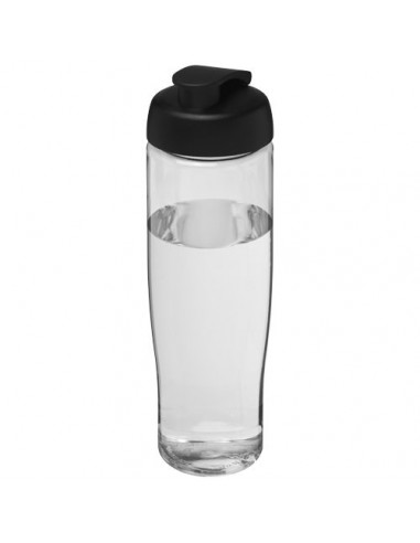 Borraccia sportiva H2O Tempo® da 700 ml con coperchio a scatto - Trasparente