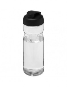Borraccia sportiva H2O Base® Base da 650 ml con coperchio a scatto - Trasparente