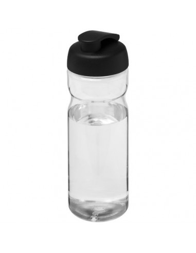 Borraccia sportiva H2O Base® Base da 650 ml con coperchio a scatto - Trasparente