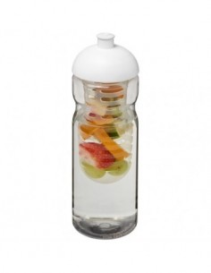 Borraccia sportiva H2O Base® Base da 650 ml con coperchio a cupola e infusore - Trasparente