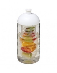 Borraccia sportiva H2O Bop® da 500 ml con coperchio a cupola e infusore - Trasparente