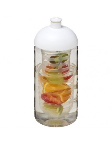 Borraccia sportiva H2O Bop® da 500 ml con coperchio a cupola e infusore - Trasparente