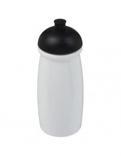 Borraccia sportiva H2O Pulse® da 600 ml con coperchio a cupola - Solido Bianco