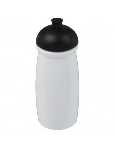 Borraccia sportiva H2O Pulse® da 600 ml con coperchio a cupola - Solido Bianco