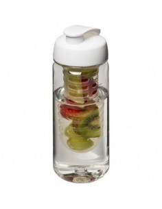 Borraccia Octave Tritan™ da 600 ml con coperchio a scatto e infusore - Trasparente