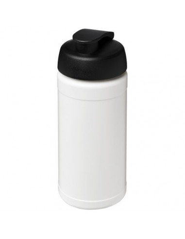Borraccia sportiva Baseline® Plus da 500 ml con coperchio a scatto - Solido Bianco