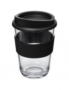 Bicchiere Americano® cortado da 300 ml con grip - Nero