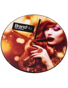 Orologio da parete rotondo Brite-Clock® - Nero