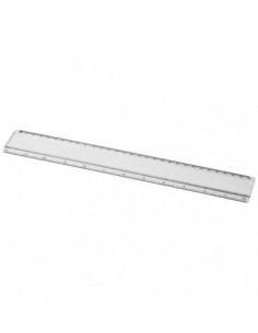 Righello Ellison da 30 cm in plastica con inserto di carta - Trasparente