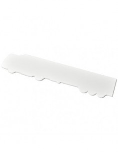 Righello Larry da 24 cm in plastica a forma di camion - Solido Bianco