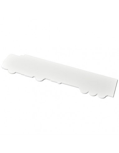 Righello Larry da 24 cm in plastica a forma di camion - Solido Bianco