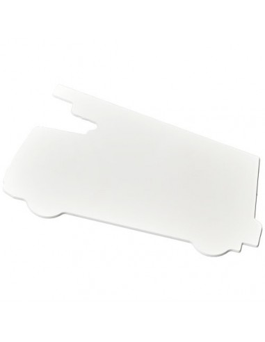 Righello in plastica da 15 cm Walker a forma di camion dei pompieri - Solido Bianco