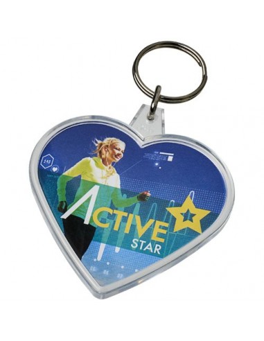 Portachiavi Combo a forma di cuore - Trasparente