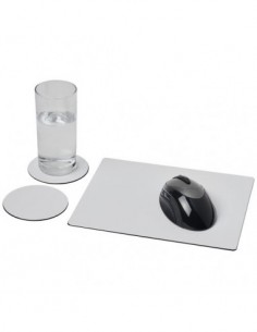Set Brite-Mat® 2 con tappetino per mouse e sottobicchieri - Nero