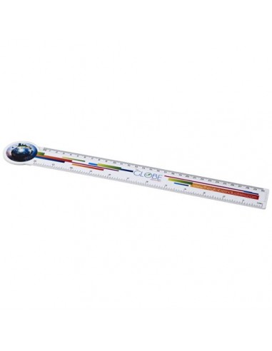 Righello Loki da 30 cm in plastica a forma di cerchio - Solido Bianco