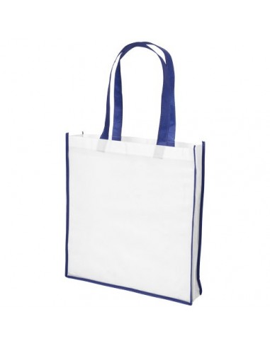 Shopper in tessuto non tessuto Contrast grande - Solido Bianco