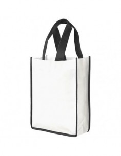 Shopper in tessuto non tessuto Contrast piccola - Solido Bianco