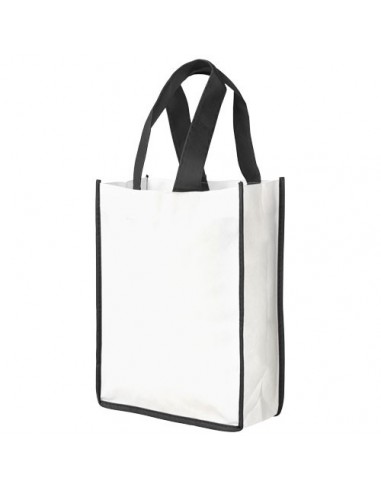 Shopper in tessuto non tessuto Contrast piccola - Solido Bianco