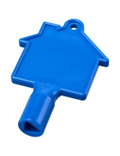 Chiave a forma di casa per contatori Maximilian - Blue