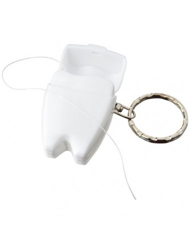Portachiavi con filo interdentale Demi - Solido Bianco
