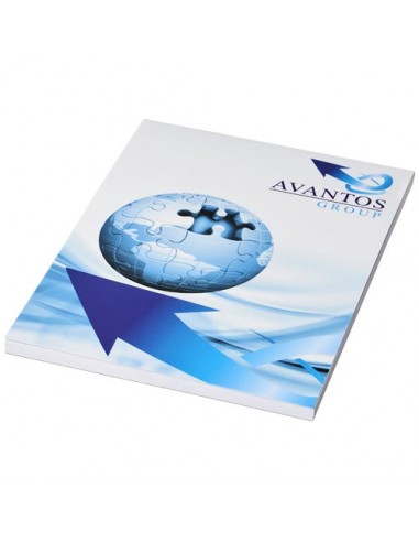 Block notes A6 Desk-Mate® con copertina avvolgente - Solido Bianco
