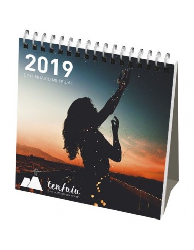 Calendario da tavolo mensile Classic con copertina morbida - Solido Bianco