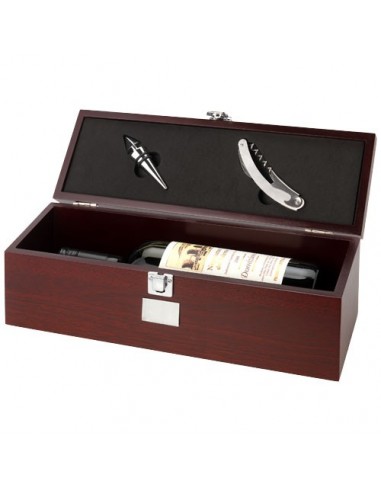 Scatola vino 2 pezzi Executive - Marrone