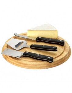 Set regalo da formaggio 4 pezzi - Marrone