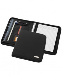 Portadocumenti A4 deluxe con cerniera Stanford - Nero