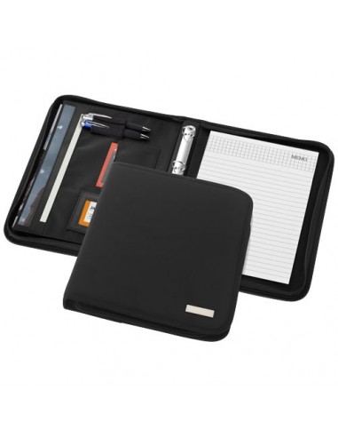 Portadocumenti A4 deluxe con cerniera Stanford - Nero