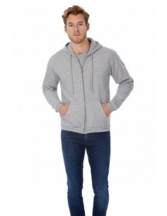 ID205 Felpa Capp/Zip Uni...