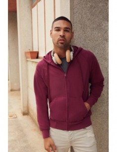 Felpa Leggera Cap/Zip...