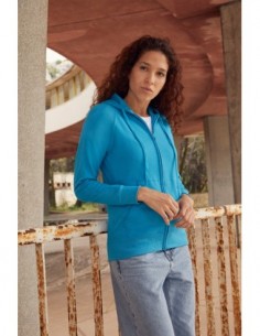 Felpa Leggera Donna Cap/Zip...