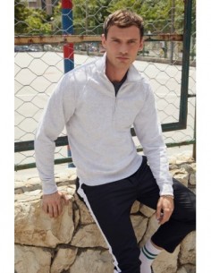 Felpa Leggera Collo Zip...