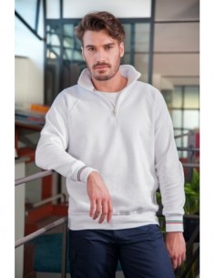 Italy Felpa Collo Zip...