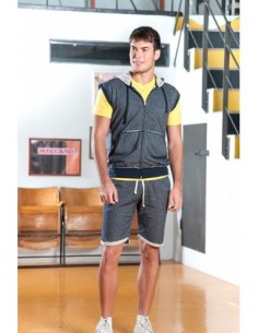 Contrast Gilet Felpa...