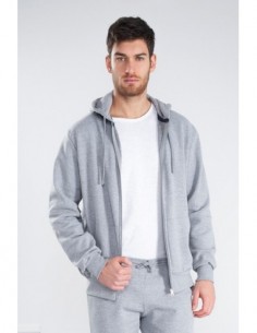 Felpa Cappuccio Zip 70/30%...