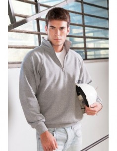 Felpa Unisex Collo Zip...