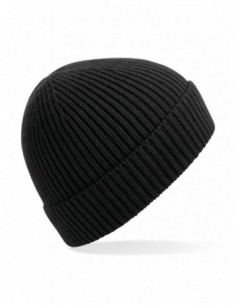 Engineered Knit Ribbed Beanie