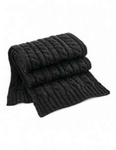 Cable Knit Melange Scarf